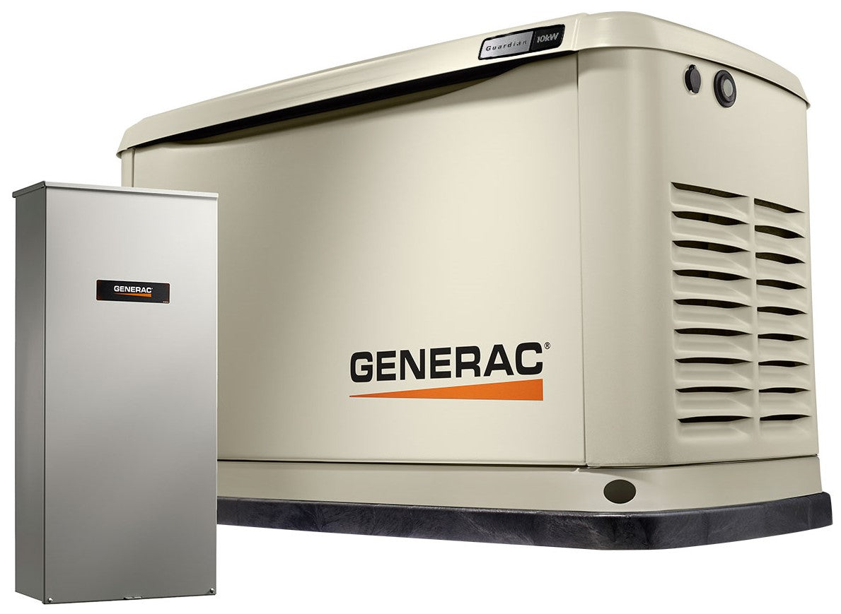 Standby Generator, 10kW | With 16-Circuit Transfer Switch | WiFi Enabled
