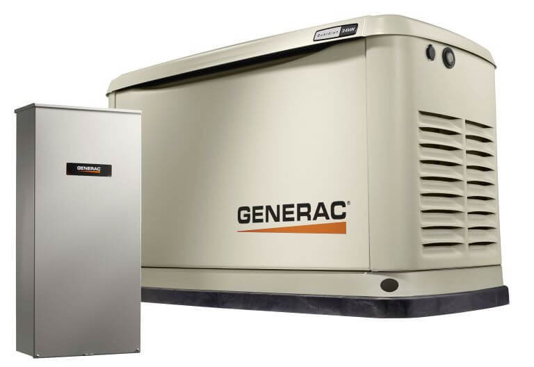 Standby Generator, 24kW | With Whole House Switch | WiFi Enabled